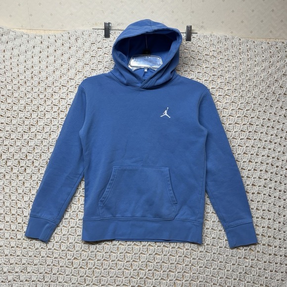 Jordan Other - Jordan Nike Hoodie Youth M 10-12 Yrs Blue Cotton Blend Fleece Sweatshirt Boys
